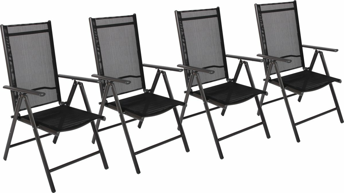 VCM Set Aluminium Tuinstoel Aluminium Hoge Rug Balkonstoel 