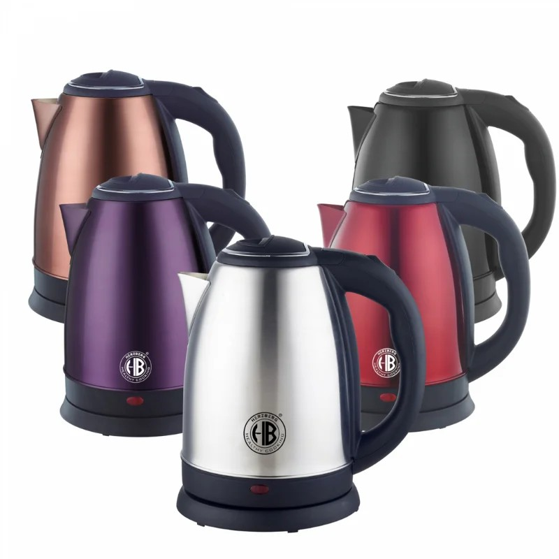 Herzberg HG-5011PUR: 1,8L 1500W Roestvrijstalen Waterkoker - Paars