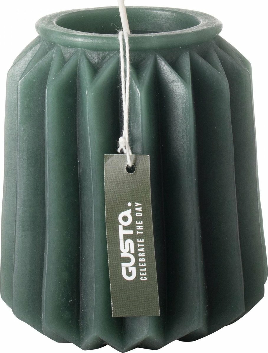 Figuurkaars lantaarn 10.5cm donkergroen - Gusta®