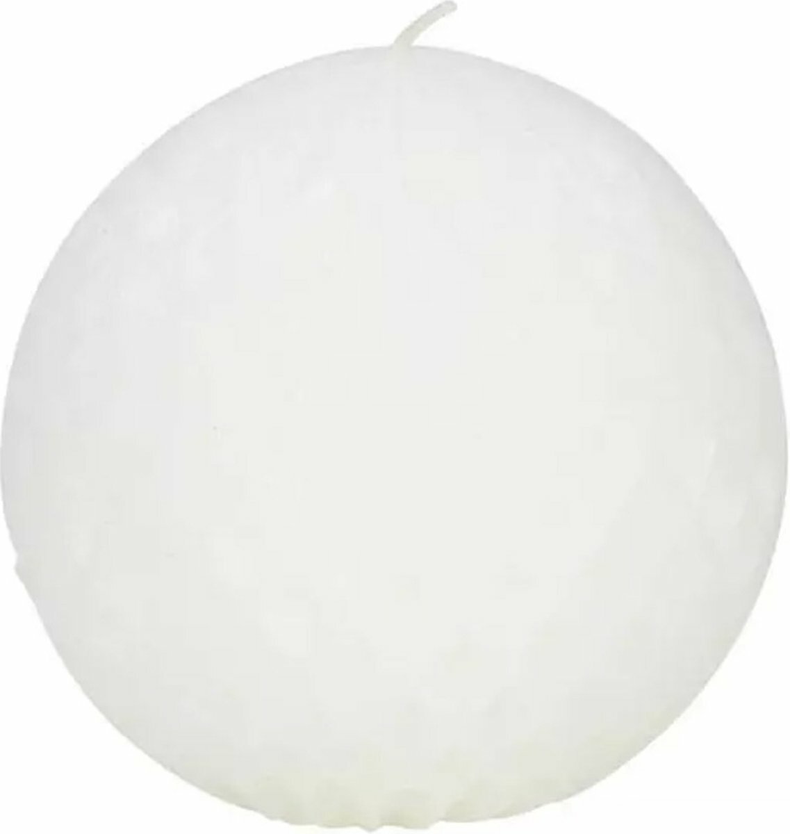 Figuurkaars bal ø9,2x8,7cm wit-Gusta