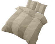 2 persoonsdekbedovertrek Martin Cream 200x200cm