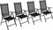 VCM Set Aluminium Tuinstoel Aluminium Hoge Rug Balkonstoel 