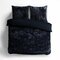 Crushed Zwart Velvet  Fluweel dekbedhoes zwart