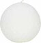 Figuurkaars bal ø9,2x8,7cm wit-Gusta