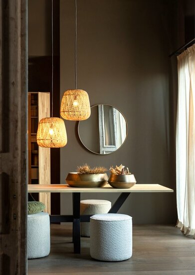 WOOOD Exclusive Ponto Bijzettafel - Hout - Zwart - 45x55x55
