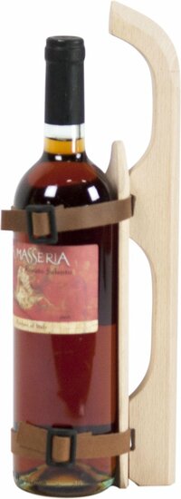 Houten Schaats voor 1 fles wijn