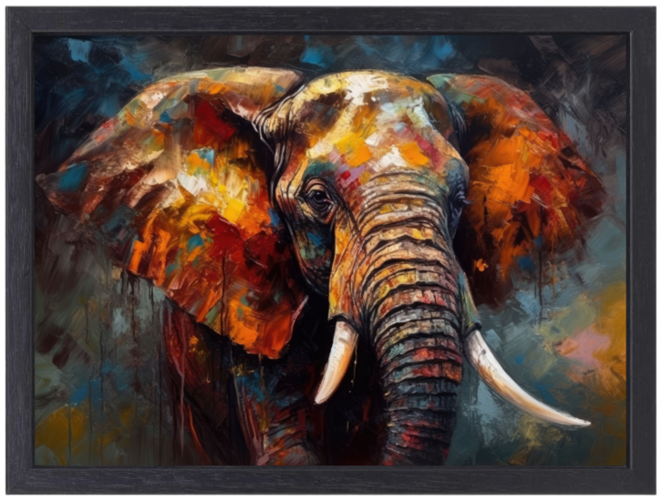 La pared Canvas - Olifant 