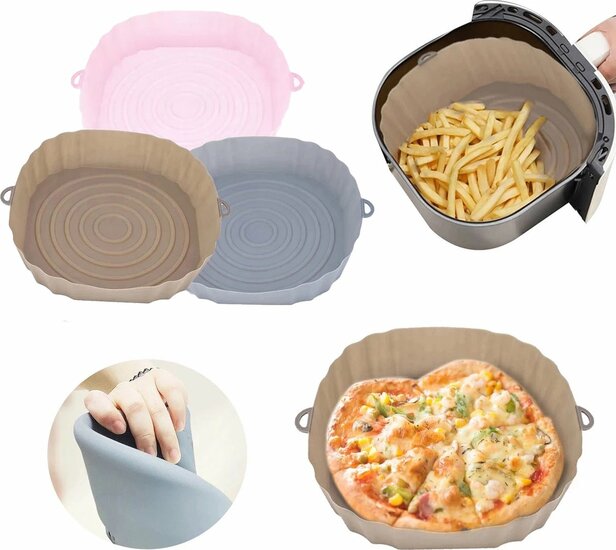 Silicone AirFryer Basket &ndash; Reusable &amp; Colorful Frying Accessory