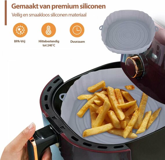 Siliconen AirFryer Mandje diverse kleuren 