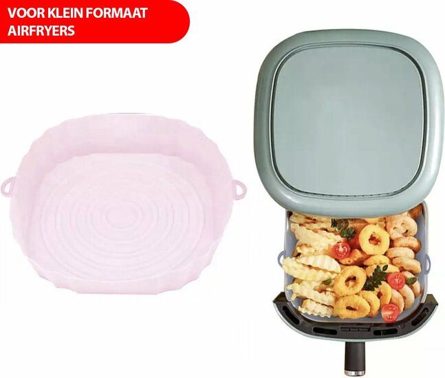 Siliconen AirFryer Mandje &ndash; Herbruikbaar &amp; Kleurrijk Bakaccessoire