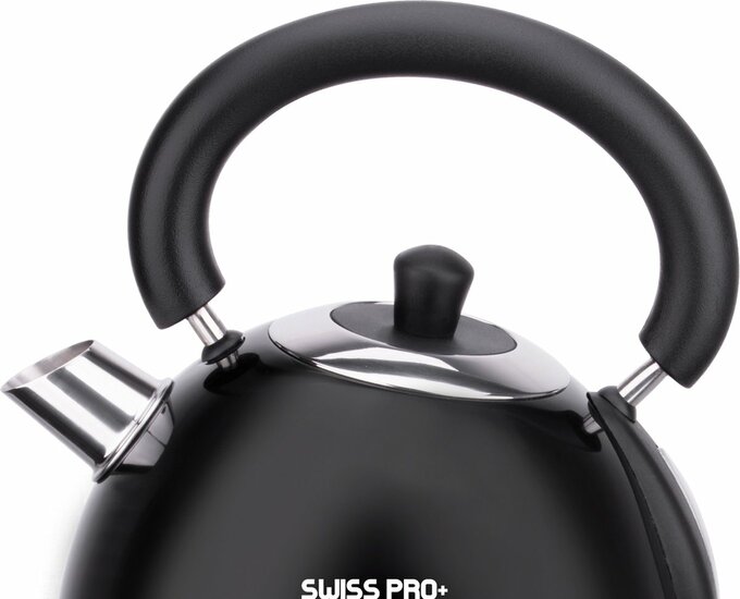 Swiss Pro+ SP-WK2200B | Retro Waterkoker 1.8L | 2200W - Zwart