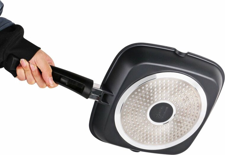 Swiss Pro+ Grill Pan 28 CM Black