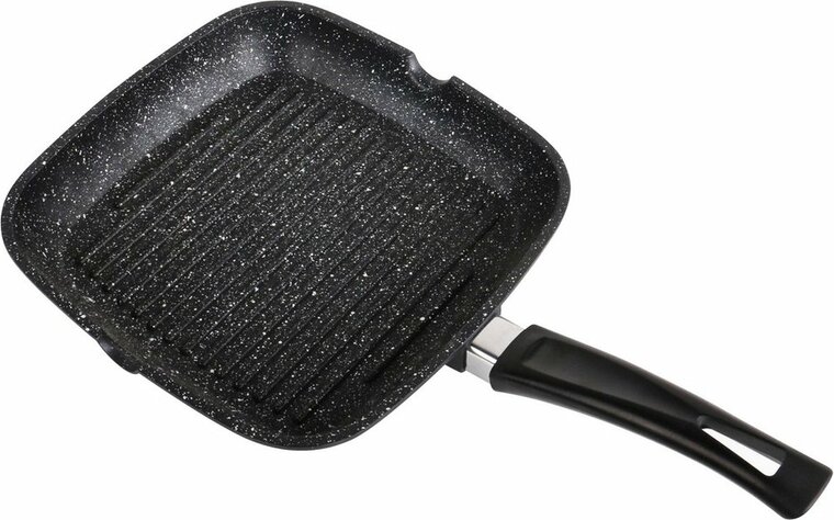 Swiss Pro+ Grill Pan 28 CM Black