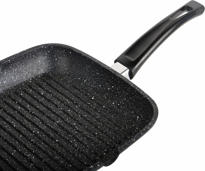 Swiss Pro+ Grill Pan 28 CM Black